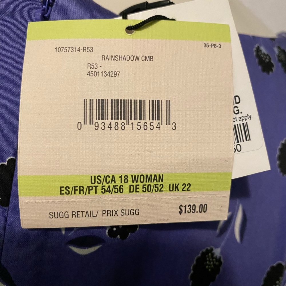 NWT Anne Klein Plus Size Summer Dress - Picture 5 of 7